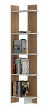 Põrandariiul Kalune Design Als 875ZNA3605, 22 x 45 x 170 cm, valge/helepruun
