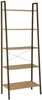 Riiul Home4you Sancia, 64 x 34 x 164 cm, tamm/pruun