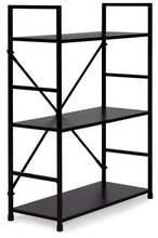 Puidust riiul Modernhome Loft, 3 tasapinda, 80 x 23,5 x 59,5 cm, must