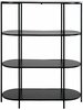 Põrandariiul House Nordic Vita, 85 x 36 x 111 cm, must