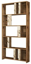 Raamaturiiul Kalune Design Lima, 20 x 90 x 180 cm, valge/pähkel/pruun