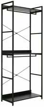 Põrandariiul Signal Meble Rin A, 40 x 80 x 200 cm, must