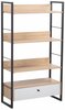 Riiul Home4You Study, 70 x 30 x 124.5 cm, pruun/valge