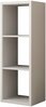 Raamaturiiul ADRK Cleo I, 33 x 40.5 x 113.5 cm, valge