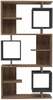 Raamaturiiul Kalune Design Icardi, 24.6 x 90 x 171.9 cm, antratsiit/pruun