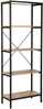 Riiul Home4you Lavina, 60 x 30 x 165 cm, pruun/must