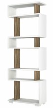 Põrandariiul Kalune Design Blok, 60 x 19.5 x 165 cm, valge/pähkel