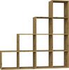 Raamaturiiul Top E Shop Step Artisan 4x4, 153 x 30 x 153 cm, pruun