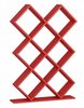 Põrandariiul Kalune Design Kumsal, 19.5 x 90 x 129 cm, punane