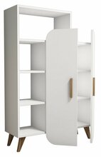 Põrandariiul Kalune Design Form 845HCT3901, 90 x 32 x 132 cm, valge