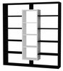 Põrandariiul Kalune Design Ample 731WAT3608, 125 x 22 x 135.7 cm, must/valge