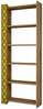 Põrandariiul Kalune Design City 845HCT3610, 24.2 x 64.6 x 170 cm, kollane/pähkel