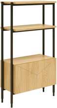 Riiul Home4you Nate, 65,5 x 32 x 117 cm, tamm