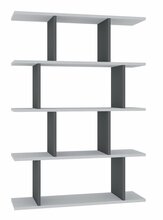Raamaturiiul Kalune Design Harmon, 90 x 25 x 127.4 cm, valge/hall