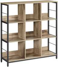 Riiul Vasagle, 3 taset, 9 sektsiooni, 30 x 100 x 103,1 cm