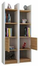 Põrandariiul Kalune Design Esbi 102, pruun/valge, 66.2 x 29.5 x 150 cm