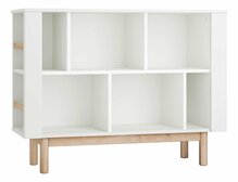 Laste raamaturiiul Pinio Miloo, 120 x 40 x 90.4 cm, valge