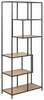 Raamaturiiul Actona Seaford, 77 x 35 x 185 cm, tamm/must