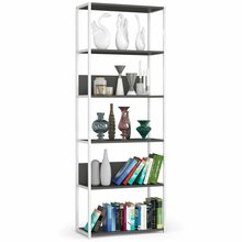Raamaturiiul Akord Loft 700, 32 x 70 x 192 cm, valge/hall