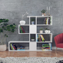 Põrandariiul Kalune Design Karlin, 20 x 120 x 109 cm, valge