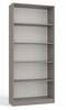 Raamatukapp Top E Shop Onyx R80, 80 x 30 x 182 cm, hall