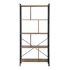 Raamatukapp Vasagle Kodustaar, 74 x 30 x 154,5 cm, pruun-must
