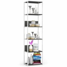 Raamaturiiul Akord Loft 500, 50 x 32 x 192 cm, valge/hall