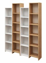 Raamaturiiul Kalune Design Semm, 25 x 134.4 x 180 cm, tamme värvi/valge