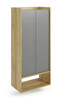 Riidekapp Halmar Mobius 2D, tamm/hall