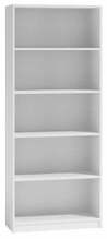 Raamaturiiul Top E Shop R60 BIEL, 60 x 30 x 182 cm, valge