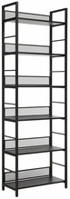 Põrandariiul Signal Meble Rawr R6, 60 x 28 x 187 cm, must