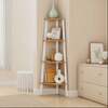Nurgariiul Vasagle, 33,4 x 33,4 x 125 cm, 4 taset, naturaalne tamm/valge