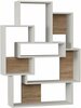 Põrandariiul Kalune Design Barce 855DTE3690, valge/helepruun, 22 x 101 x 132 cm