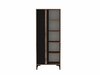 Põrandariiul Kalune Design Iraz, 30 x 70 x 175 cm, antratsiit/tamm