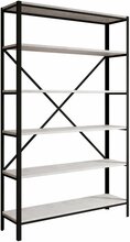 Raamaturiiul ADRK Ralph, 110 x 30 x 180.2 cm, must/hall