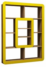 Riiul Kalune Design Orkide, 108.4 cm x 21.8 cm x 140 cm, pruun/kollane