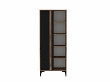 Põrandariiul Kalune Design Iraz, 30 x 70 x 175 cm, antratsiit/tamm