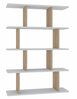 Raamaturiiul Kalune Design Harmon, 90 x 25 x 127.4 cm, tamm/valge