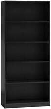 Raamaturiiul Top E Shop R80, 80 x 30 x 182 cm, must