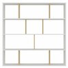 Põrandariiul Kalune Design Hodbi, 145.2 x 25 x 145 cm, tamm/valge