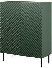 Raamaturiiul Cama Meble Onda 2D2SZ, 98 x 45 x 127 cm, roheline