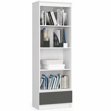Riiul Akord R60, 35 x 60 x 180 cm, valge/hall