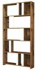Raamaturiiul Kalune Design Lima, 20 x 90 x 180 cm, valge/pähkel