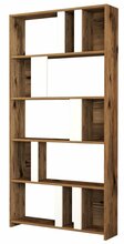 Raamaturiiul Kalune Design Lima, 20 x 90 x 180 cm, valge/pähkel