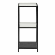 Riiul Actona Seaford, 35 x 37 x 82,5 cm, must, klaas/metall