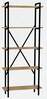 Raamaturiiul Kalune Design Kinder 495SSE1223, 72 x 25 x 170 cm, tamm/must