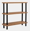 Põrandariiul Kalune Design Step 688DRA1210, 28 x 80 x 75 cm, must/mänd