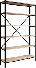 Raamaturiiul ADRK Ralph, 110 x 30 x 180.2 cm, must/sonoma tamm