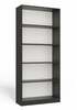 Raamatukapp Top E Shop Onyx R80, 80 x 30 x 182 cm, antratsiit