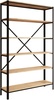 Raamaturiiul ADRK Ralph, 110 x 30 x 180.2 cm, tamm/must